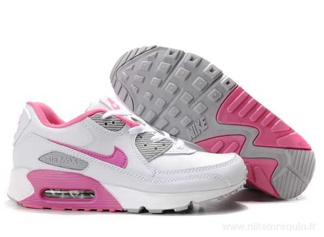 Chaussures Nike Rose Et Blanc Gris